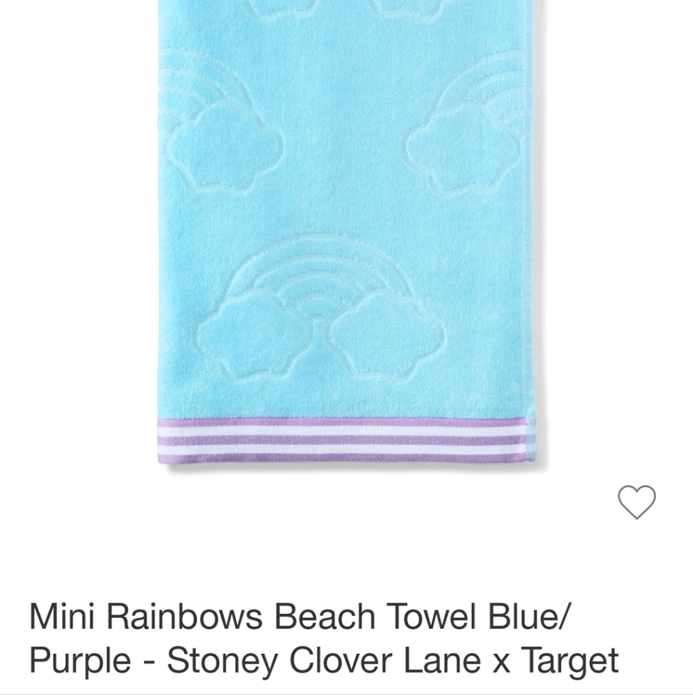 Mini Rainbows Beach Towel Blue/Purple - Stoney Clover Lane x Target